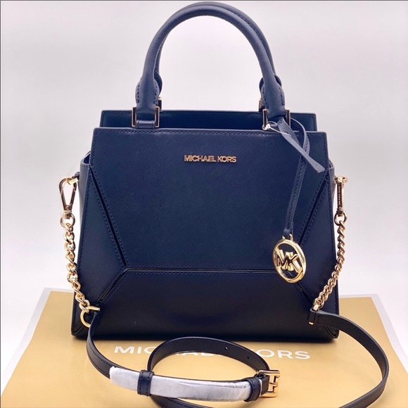 Michael Kors Medium Prism Satchel Black - Picture 3 of 16